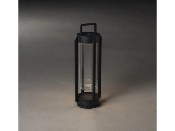Konstsmide LED-Laterne Otranto Schwarz 44 cm x 15 cm x 15 cm