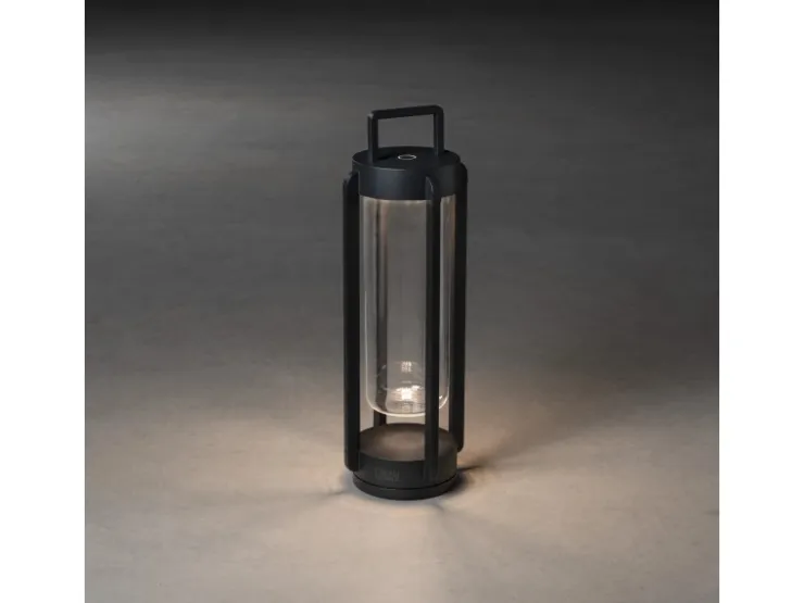 Konstsmide LED-Laterne Otranto Schwarz 44 cm x 15 cm x 15 cm