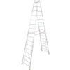 Krause Doppelleiter Stabilo 2 x 16 Sprossen 440 cm x 86 cm x 258 cm