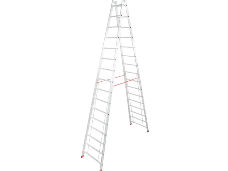 Krause Doppelleiter Stabilo 2 x 16 Sprossen 440 cm x 86 cm x 258 cm