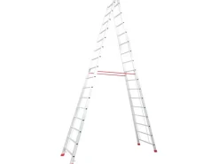 Krause Doppelleiter Stabilo 2 x 16 Sprossen 440 cm x 86 cm x 258 cm