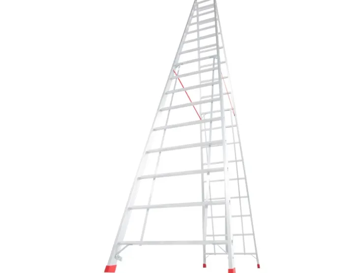 Krause Doppelleiter Stabilo 2 x 16 Sprossen 440 cm x 86 cm x 258 cm