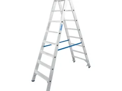 Krause Doppelleiter Stabilo 2 x 8 Stufen 190 cm x 60 cm x 160 cm