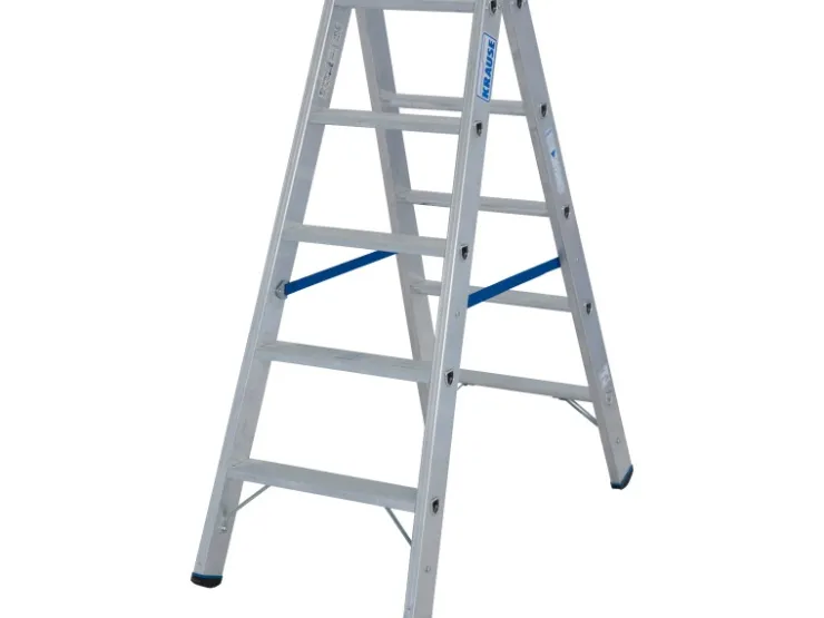 Krause Doppelleiter Stabilo 2 x 5 Stufen 120 cm x 50 cm x 105 cm
