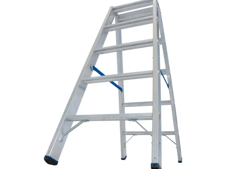 Krause Doppelleiter Stabilo 2 x 5 Stufen 120 cm x 50 cm x 105 cm
