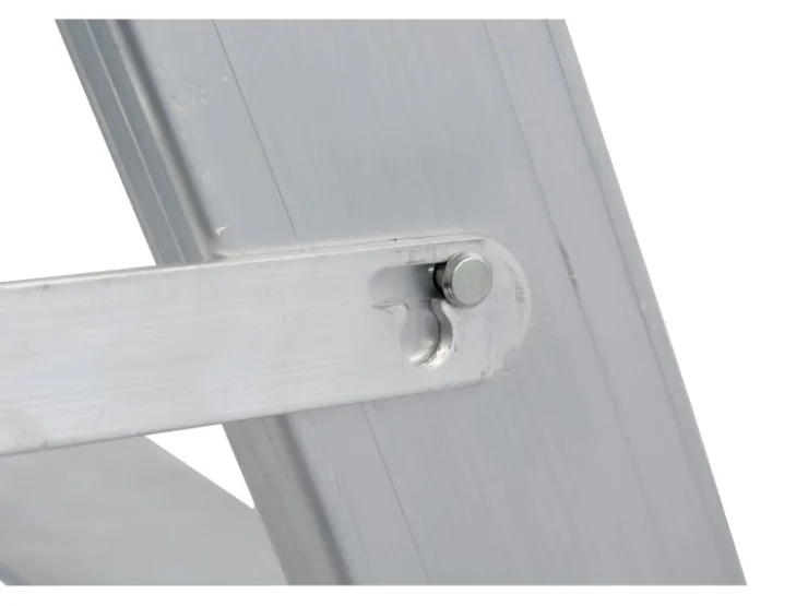Krause Doppelleiter Stabilo 2 x 10 Stufen Fahrbar 235 cm x 82 cm x 197 cm