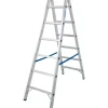 Krause Doppelleiter Stabilo 2 x 6 Sprossen 165 cm x 56 cm x 141 cm