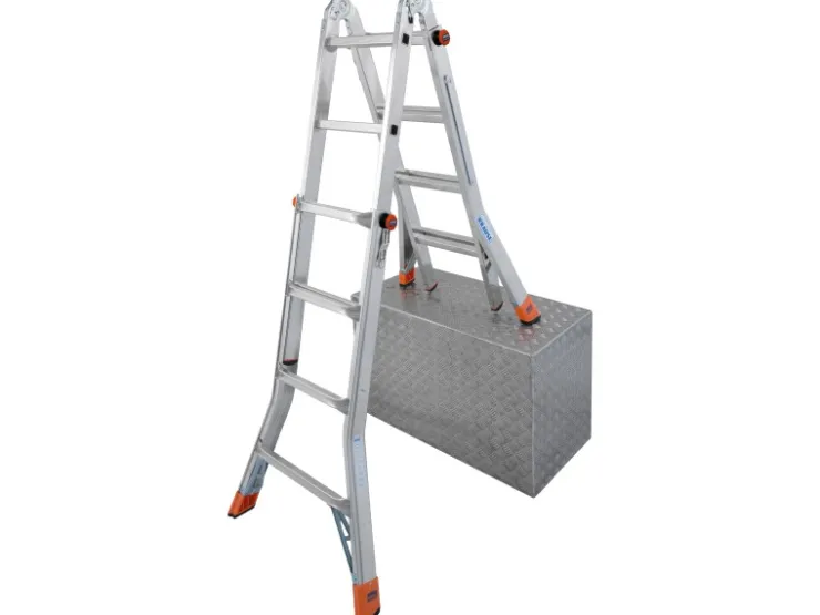 Krause Gelenk-Teleskopleiter Monto TeleMatic 4 x 4 Sprossen* Leitern