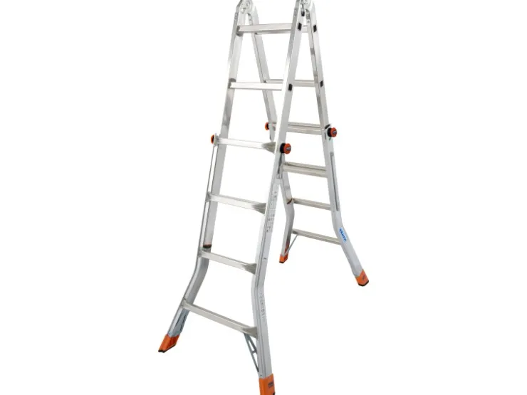Krause Gelenk-Teleskopleiter Monto TeleMatic 4 x 4 Sprossen* Leitern