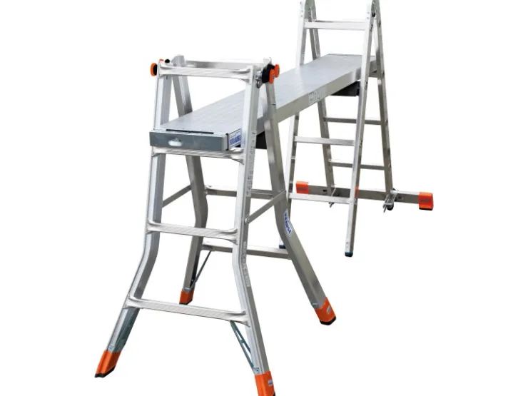 Krause Gelenk-Teleskopleiter Monto TeleMatic 4 x 4 Sprossen* Leitern