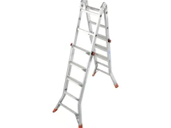 Krause Gelenk-Teleskopleiter TeleMatic 4 x 5 Sprossen 520 cm x 69 cm x 400 cm* Klapptritte