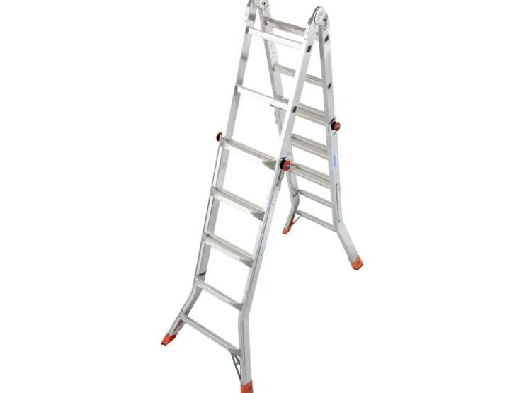 Krause Gelenk-Teleskopleiter TeleMatic 4 x 5 Sprossen 520 cm x 69 cm x 400 cm* Klapptritte