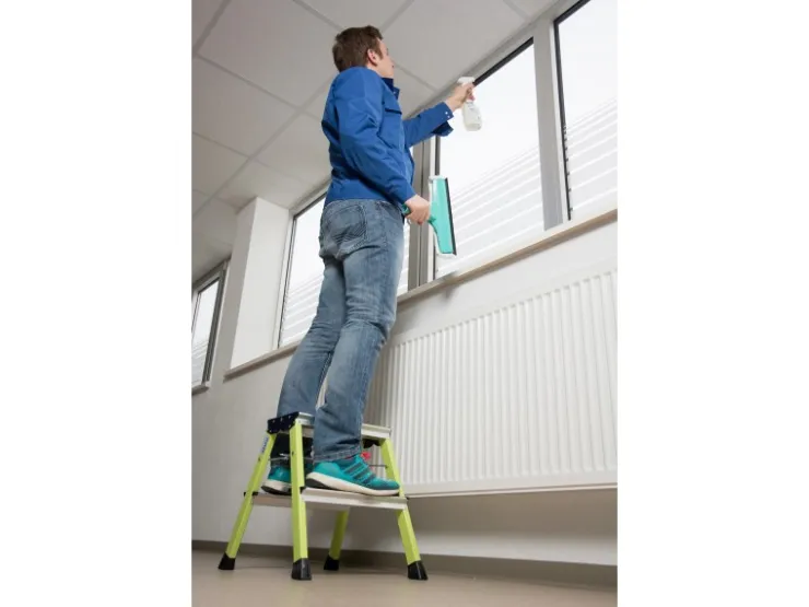 Krause Klapptritt Rolly Fahrbar 2 x 2 Stufen 45 cm x 40 cm x 50 cm* Klapptritte