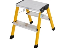 Krause Klapptritt Rolly Fahrbar 2 x 2 Stufen 45 cm x 40 cm x 50 cm