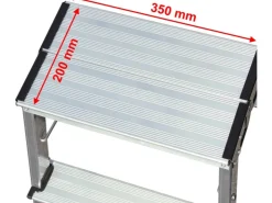 Krause Klapptritt Treppy 2 x 2 Stufen 45 cm x 40 cm x 50 cm* Klapptritte