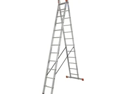 Krause Mehrzweckleiter Dubilo 2 x 12 Sprossen 585 cm x 97 cm x 157 cm* Klapptritte