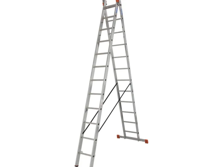 Krause Mehrzweckleiter Dubilo 2 x 12 Sprossen 585 cm x 97 cm x 157 cm* Klapptritte