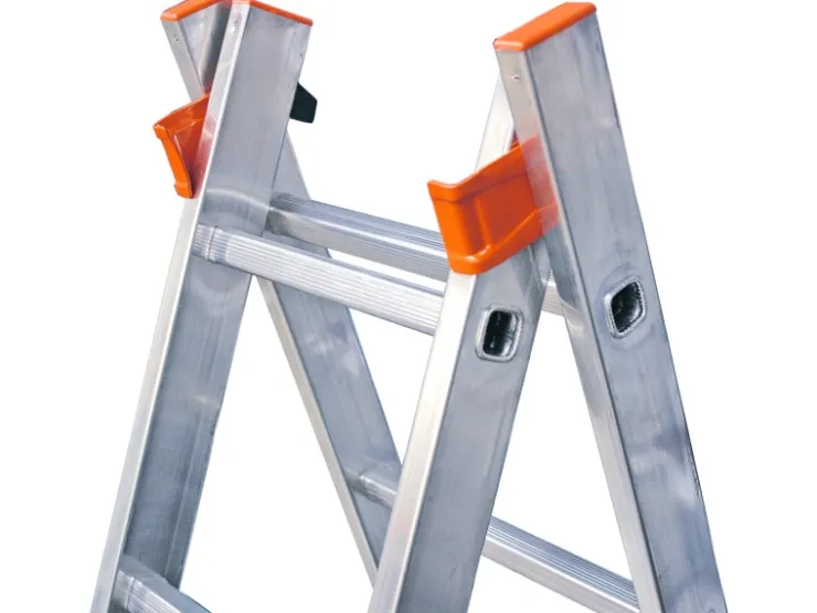 Krause Mehrzweckleiter Dubilo 2 x 12 Sprossen 585 cm x 97 cm x 157 cm* Klapptritte
