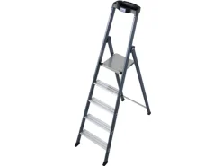 Krause SePro S Stufenstehleiter Eloxiert 5 Stufen* Klapptritte