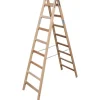 Krause Stabilo Sprossen-Doppel-Leiter Holz 2 x 8 Sprossen* Leitern