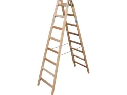 Krause Stabilo Sprossen-Doppel-Leiter Holz 2 x 8 Sprossen* Leitern