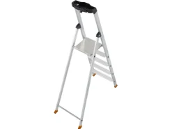Krause Stehleiter Solido 5 Stufen 165 cm x 48 cm x 104 cm* Klapptritte