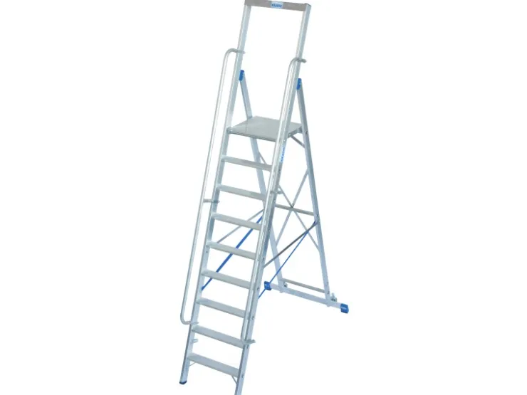 Krause Stehleiter Stabilo mit Großer Plattform 12 Stufen 380 x 111 cm x 240 cm* Klapptritte