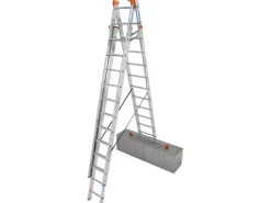 Krause Tribilo Sprossen-Vielzweck-Leiter 3 x 10 Sprossen Treppenfunktion