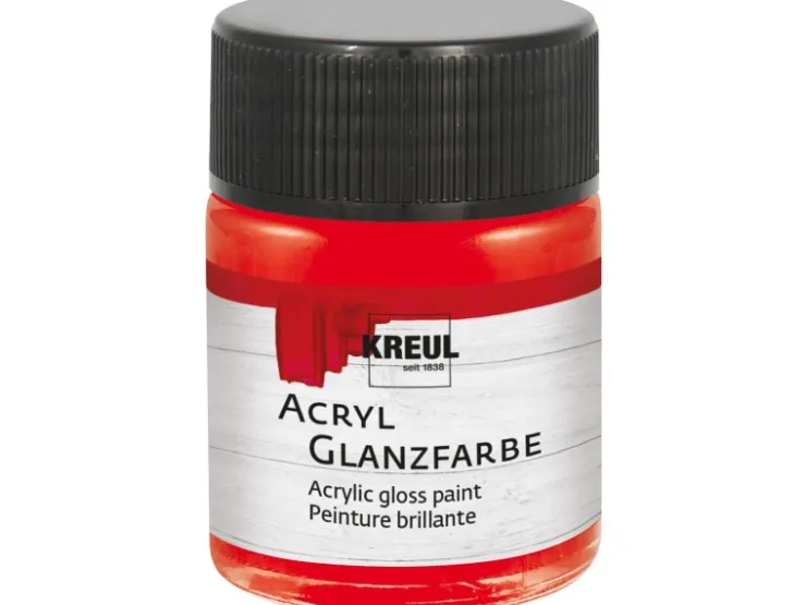 KREUL Acryl Farbe Glänzend Rot 50 ml