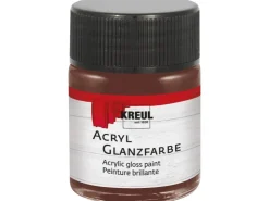KREUL Acryl Farbe Glänzend Dunkelbraun 50 ml