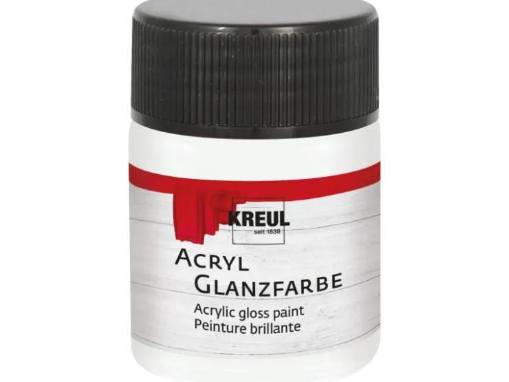 KREUL Acryl Farbe Glänzend Weiß 50 ml* Weißlacke