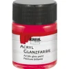 KREUL Acryl Farbe Glänzend Dunkelrot 50 ml