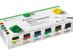 KREUL Acryl Farbe Matt Basis Set 6 x 20 ml* Künstlerfarben