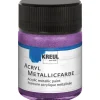 KREUL Acryl Farbe Metallic Flieder 50 ml* Bastelzubehör|Bastelfarben
