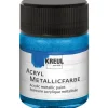 KREUL Acryl Farbe Metallic Blau 50 ml* Bastelzubehör|Bastelfarben