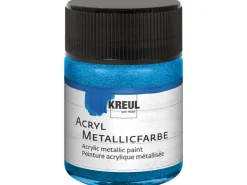 KREUL Acryl Farbe Metallic Blau 50 ml* Bastelzubehör|Bastelfarben