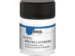 KREUL Acryl Farbe Metallic 50 ml* Weißlacke|Bastelzubehör