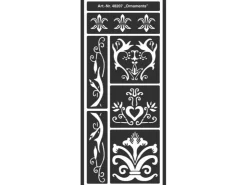 KREUL Flexible Designschablone Ornamente selbstklebend