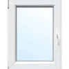 Kunststoff-Fenster 2-Fach Verglasung Weiß BxH 110 cm x 65 cm Anschlag Links