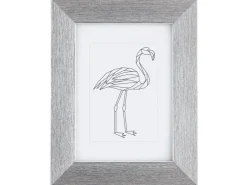 Kunststoffrahmen 13 cm x 18 cm Silber Metallic Look* Bilderrahmen