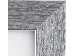 Kunststoffrahmen 13 cm x 18 cm Silber Metallic Look* Bilderrahmen