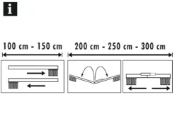 Gardinia Lamellenvorhang-Set 127 mm Weiß gestreift 300 cm x 260 cm* Vorhänge|Gardinen