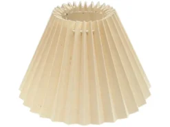 Lampenschirm Cotton Plissee 22 cm Natur