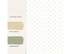 Laura Ashley Vliestapete Wood Violet Ochre Yellow Ockergelb FSC®* Tapetenmuster