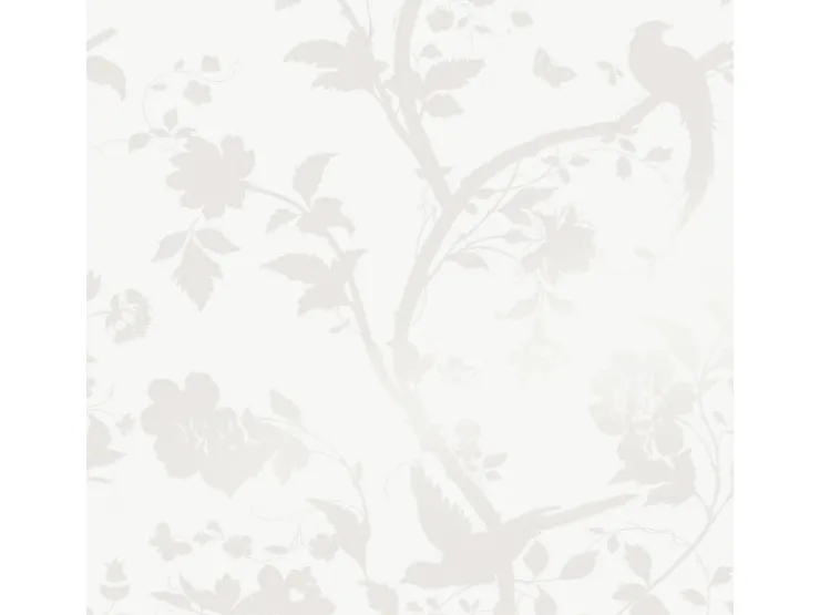 Laura Ashley Vliestapete Oriental Garden Pearlescent White 10,05 x 0,52 m* Dekorative Tapeten