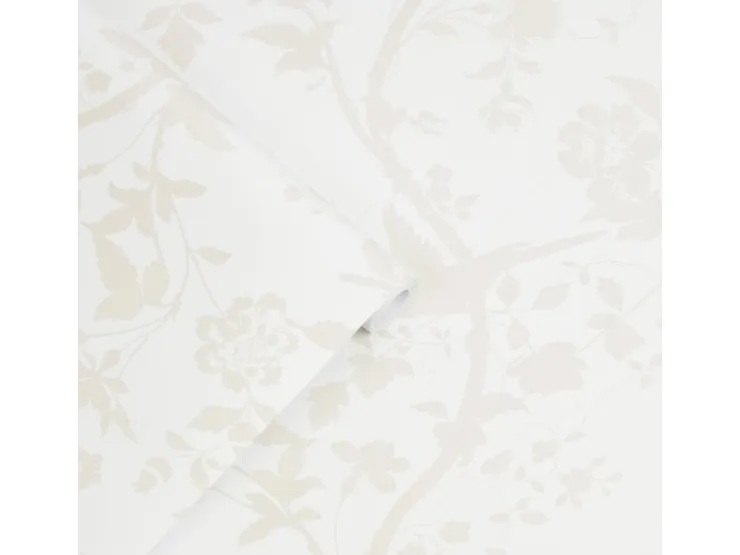 Laura Ashley Vliestapete Oriental Garden Pearlescent White 10,05 x 0,52 m* Dekorative Tapeten