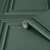 Laura Ashley Vliestapete Redbrook Wood Panel Fern Green Grün FSC®