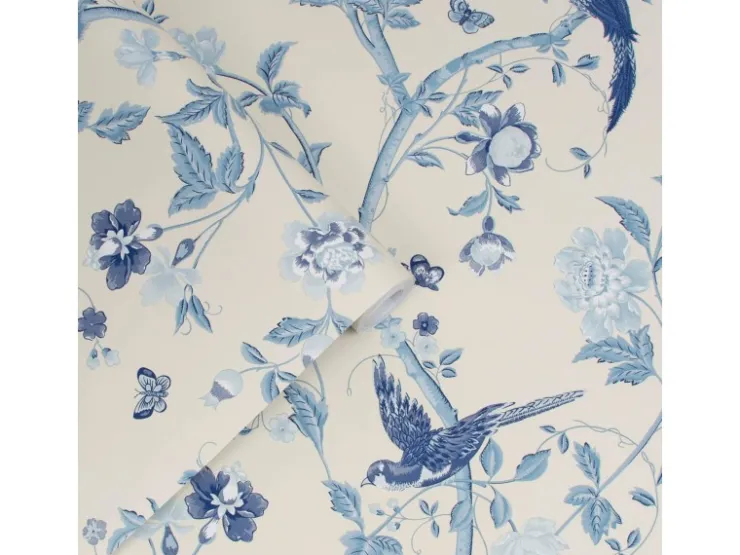 Laura Ashley Vliestapete Summer Palace Royal Blue 10,05 x 0,52 m