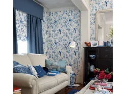 Laura Ashley Vliestapete Summer Palace Royal Blue 10,05 x 0,52 m