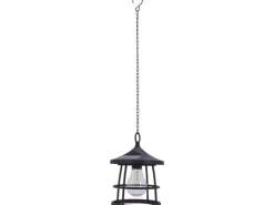 LED Solarpendelleuchte Melfi Schwarz Ø 15 cm x 20,5 cm* Laternen